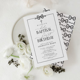 Invitación El Chica de la vaca negra y el bautismo sagrado y 