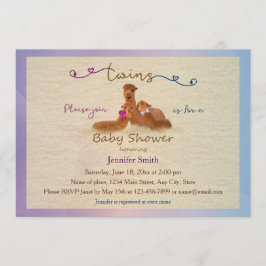 Invitación El chica lindo del muchacho de la alpaca hermana