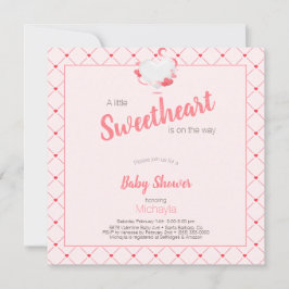 Invitación El Chica rosado Baby Shower SCariño está en camino