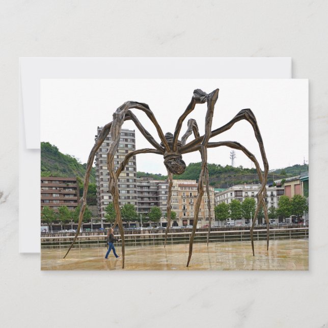 Invitación "El chica y la araña". Fantasía. (Anverso)