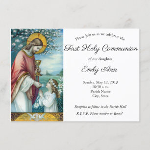 Invitación El cielo en nuestra primera comunión del alma