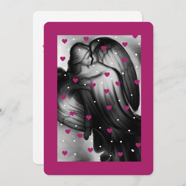 Invitación El Cielo Llueve Corazón Hoy (Anverso / Reverso)