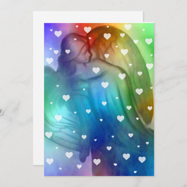 Invitación El Cielo Llueve Corazón Hoy (Anverso / Reverso)