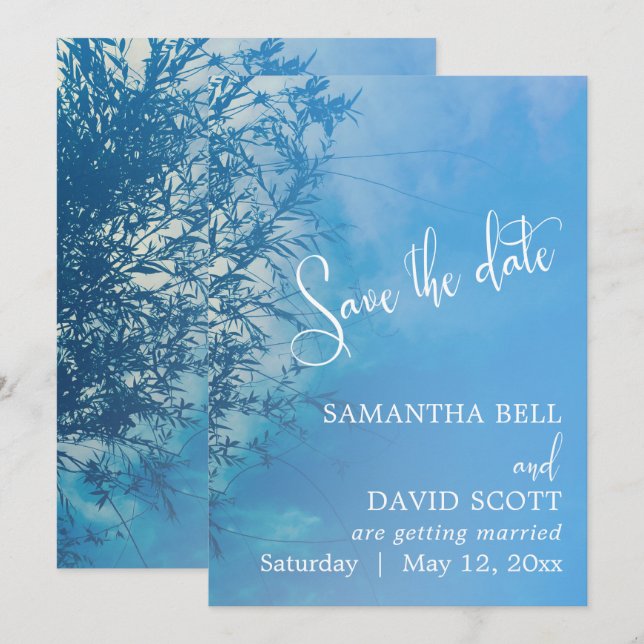 Invitación El cielo soñador del sueño salvaje de los llorones (Anverso / Reverso)