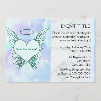 Invitación El cielo tiene un nuevo ángel