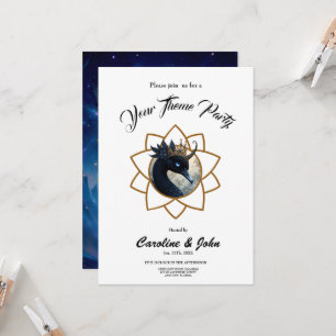 Invitación El cisne que guarda la luna.