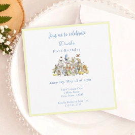 Invitación El clásico cumpleaños de Peter the Rabbit
