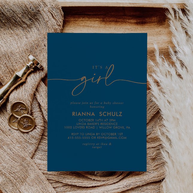 Invitación El clásico de la marina de oro es un Baby Shower C (Subido por el creador)