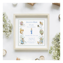 Invitación El clásico Peter the Rabbit Beatrix Potter Cumplea