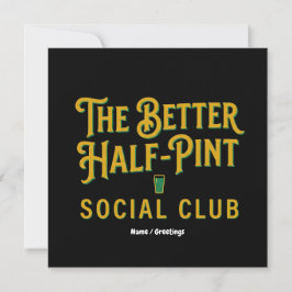 Invitación El Club Social Mejor Medio Pinta Pub Irlandés Vint