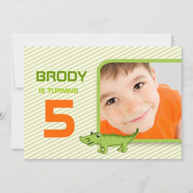 Invitación El cocodrilo verde de LGC invita (Anverso)