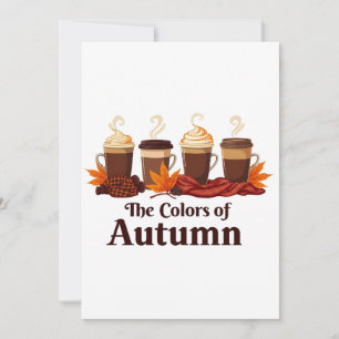 Invitación El color del otoño Café con Especias de Calabaza O