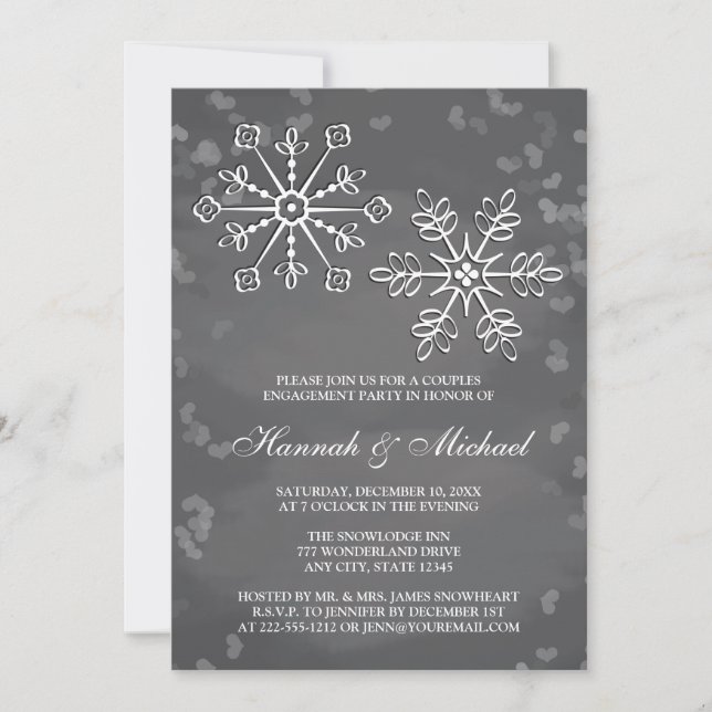 INVITACIÓN EL COPO DE NIEVE DE LA PIZARRA JUNTA AL FIESTA DE (Anverso)