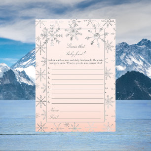 Invitación El copo De Nieve Rosa Asume Que El Juego De La Duc