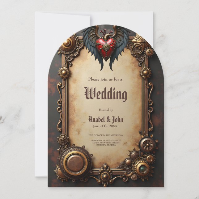 Invitación El corazón palpitante de la mecánica, (Anverso)