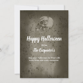 Invitación El cráneo de Halloween