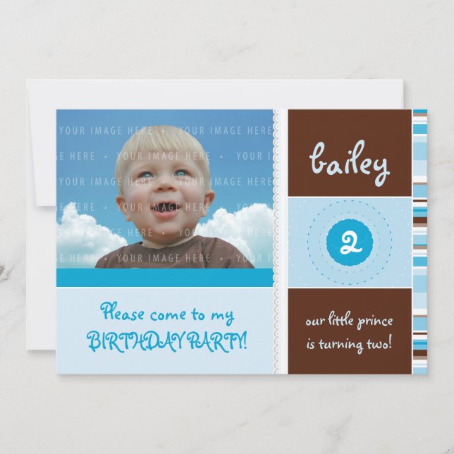Invitación EL CUMPLEAÑOS DE FOTO DULCE INVITA : gracia 5L (Anverso)
