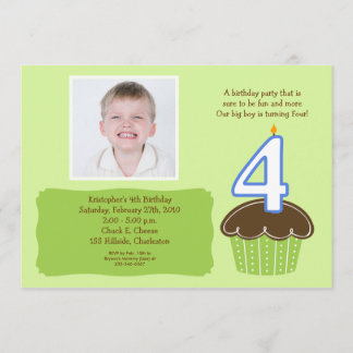 Invitación El CUMPLEAÑOS de la FOTO de la MAGDALENA de 4