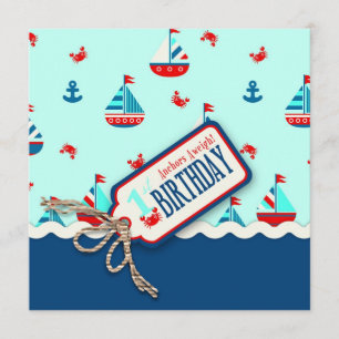 Invitación El cumpleaños de las naves Ahoy invita a