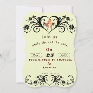 Invitación El cumpleaños de mamá