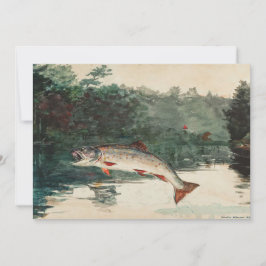 Invitación El cumpleaños de Winslow Homer Fisherman