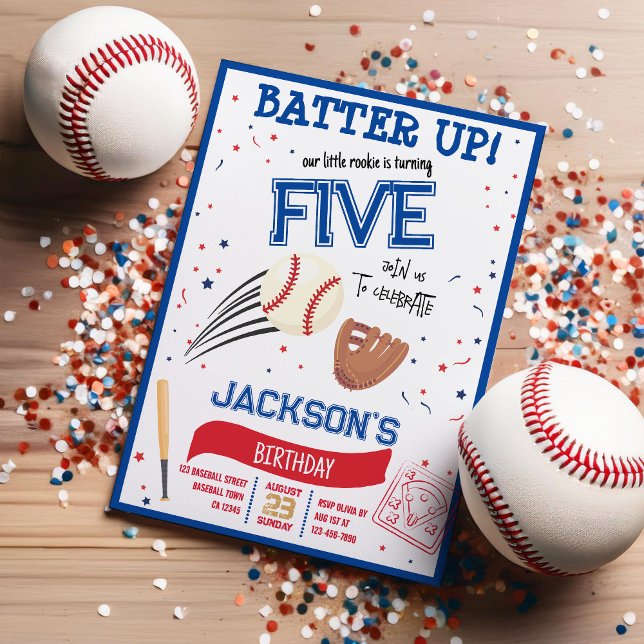 Invitación El cumpleaños del beisbol, un poco aburrido (Subido por el creador)