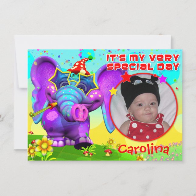 Invitación El cumpleaños del fiesta del cacahuete invita "al (Anverso)