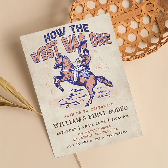 Invitación El cumpleaños del Rodeo de Vaqueros del Oeste como (Subido por el creador)