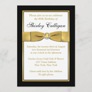 Invitación El cumpleaños el   IMPRIMIÓ el negro de la CINTA