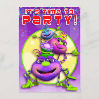 Invitación El cumpleaños Invita-Itsy a las arañas de Bitsy