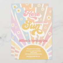 El Cumpleaños Retro Sunshine Aquí Viene El Fiesta