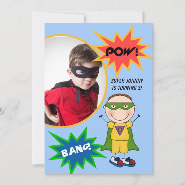 Invitación El cumpleaños trigueno de encargo del muchacho del (Anverso)