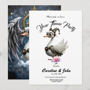 Invitación El curioso cisne de relojería.