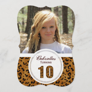 Invitación El décimo cumpleaños del leopardo: Foto: Invitació