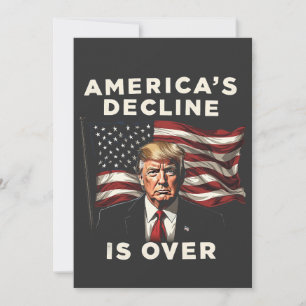 Invitación El declive de América está sobre Trump Americano P
