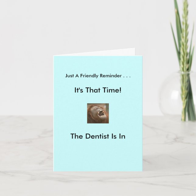 Invitación El dentista está aquí (Anverso)