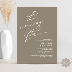 Invitación El Desayuno Después, Feliz para Siempre Brunch