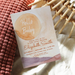 Invitación El desierto y el sol de Boho resumen Baby Shower
