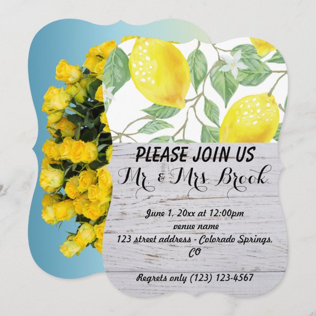 Invitación El destino romántico boda (Anverso / Reverso)