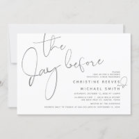 El día anterior, Boda ensayaba la cena o el brunch