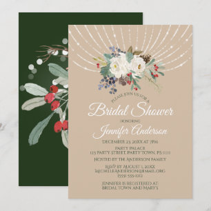 Invitación El día de fiesta enciende la ducha nupcial del
