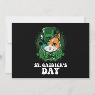 Invitación El Día de los gatos de St. Catricks