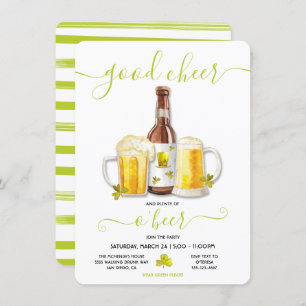 Invitación El Día de San Patricio un montón de Fiesta de cerv