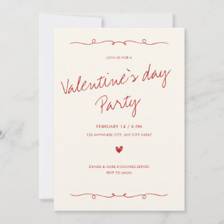Invitación el día de San Valentín