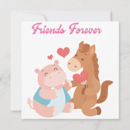 Invitación el día de San Valentín amigos para siempre