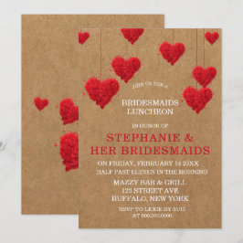 Invitación El día de San Valentín Bridesmaids Luncheon