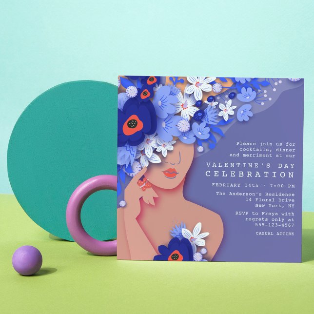 Invitación El día de San Valentín Celebración de Floral Giron (Subido por el creador)