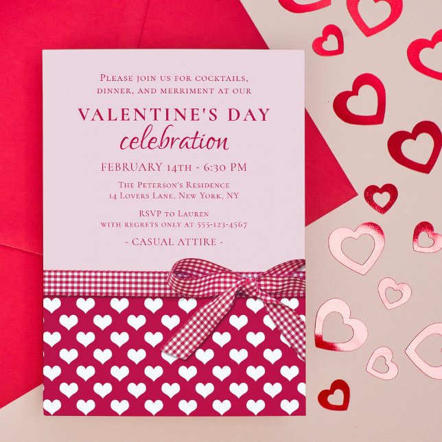 Invitación El día de San Valentín Celebración Fiesta Amor Cor (Subido por el creador)