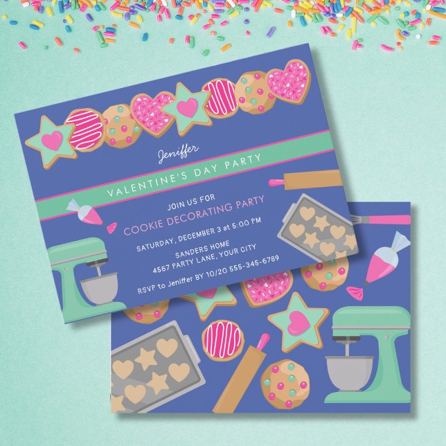 INVITACIÓN EL DÍA DE SAN VALENTÍN COOKIE PARTY INVITATION (Subido por el creador)