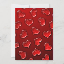 Invitación El día de San Valentín Crystal Hearts